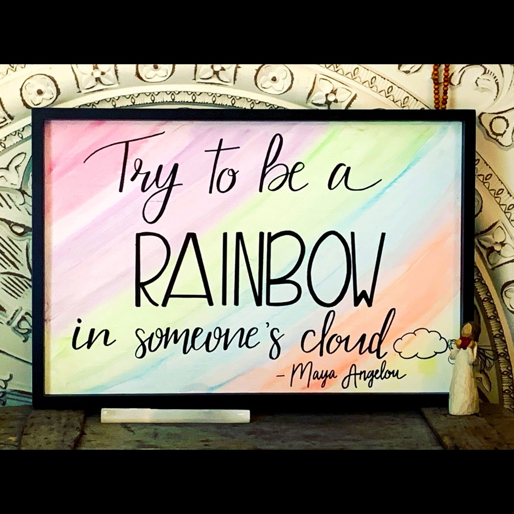 Watercolor Maya Angelou Wall Decor